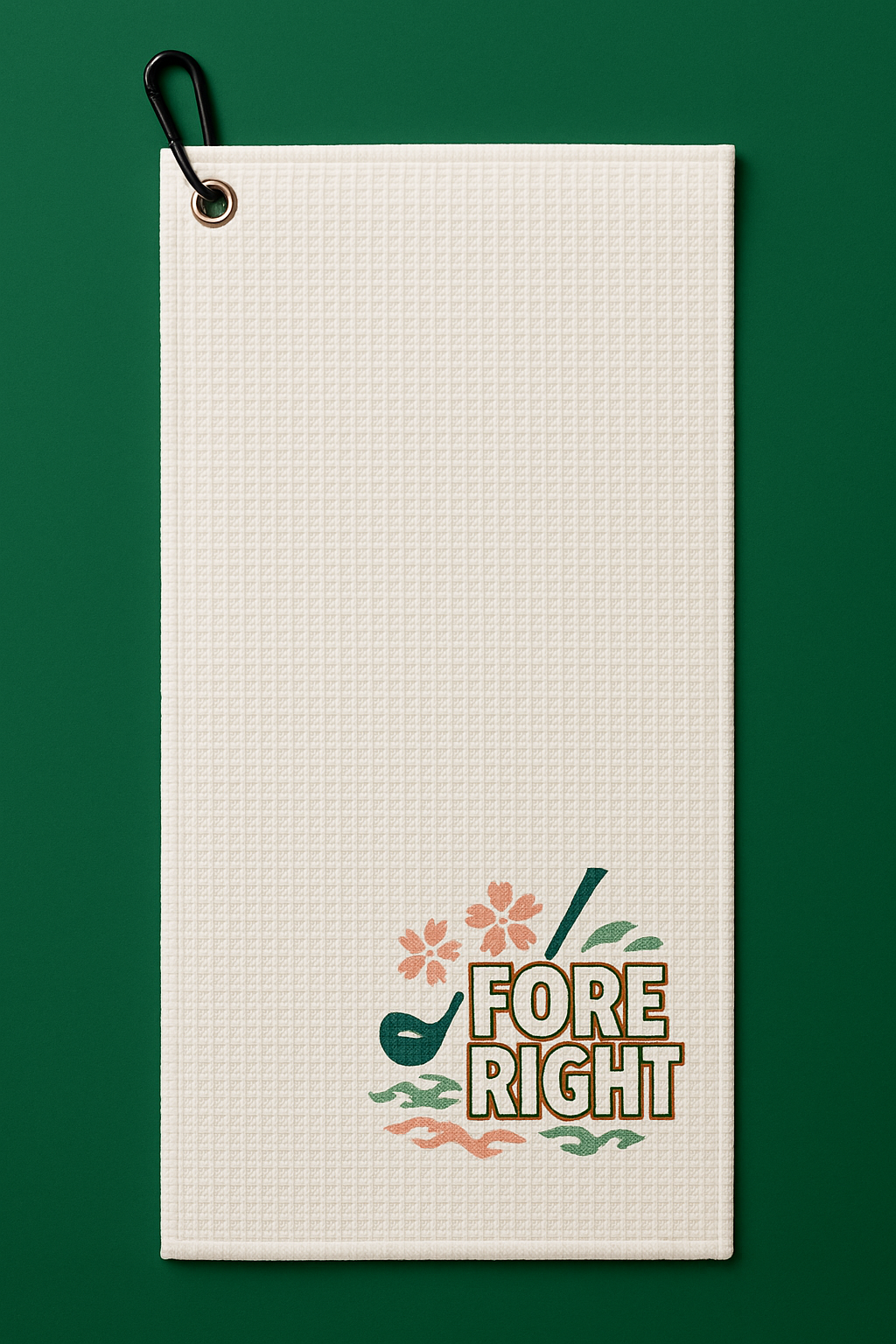 Fore Right Waffle Towel