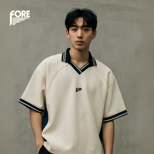 FORE Signature Piqué Polo – White